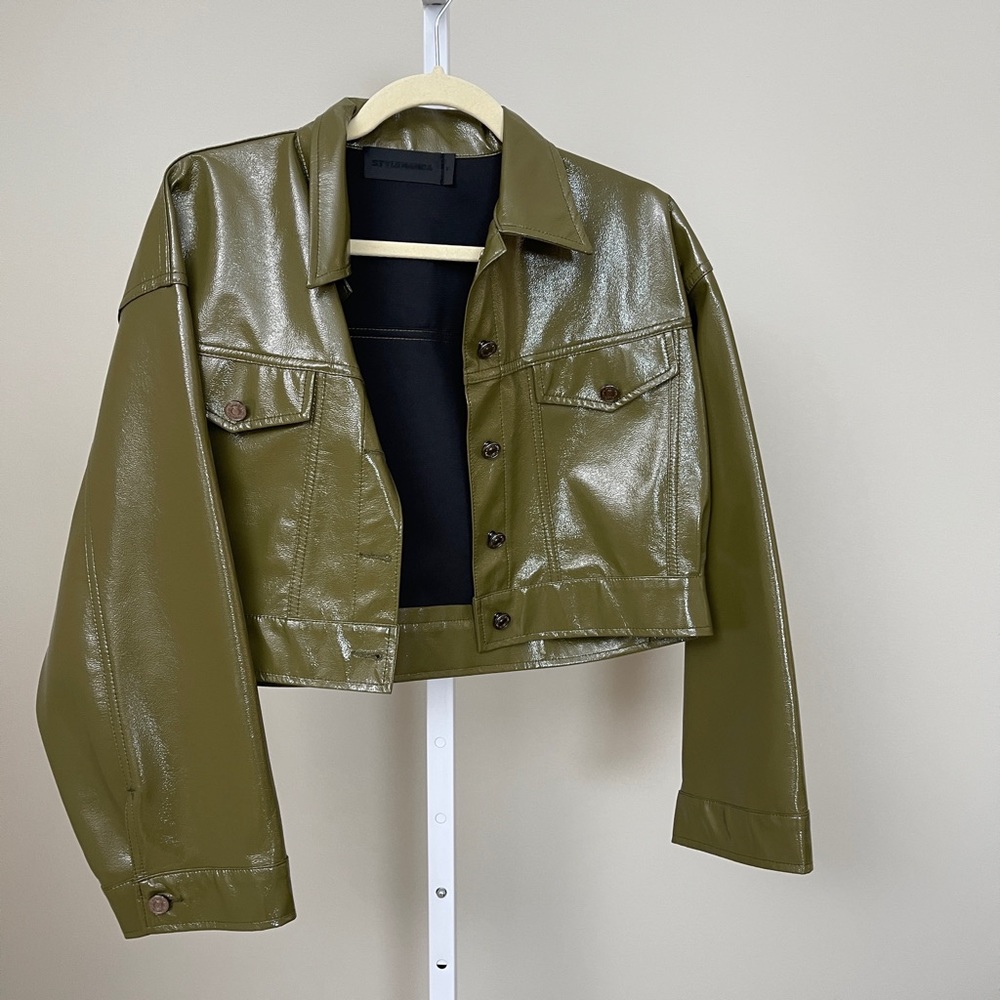STYLENANDA faux leather jacket